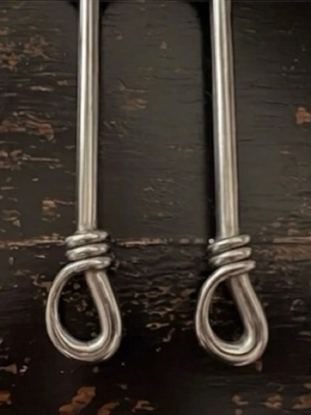 Gibson CUOMO Stainless OVAL SOUP SPOONS Open Ring Tip 18/8  Flatware Set of 2